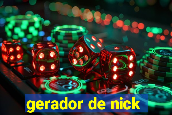 gerador de nick